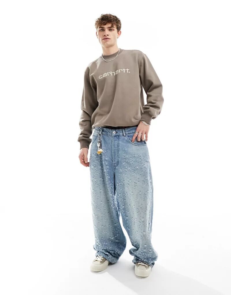 

Carhartt WIP – толстовка коричневого цвета с надписью
