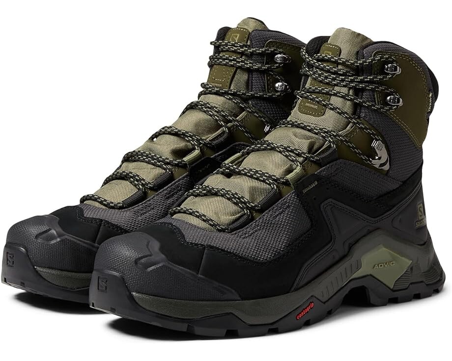 Походная обувь Salomon Quest Element GTX, цвет Black/Deep Lichen Green/Olive Night