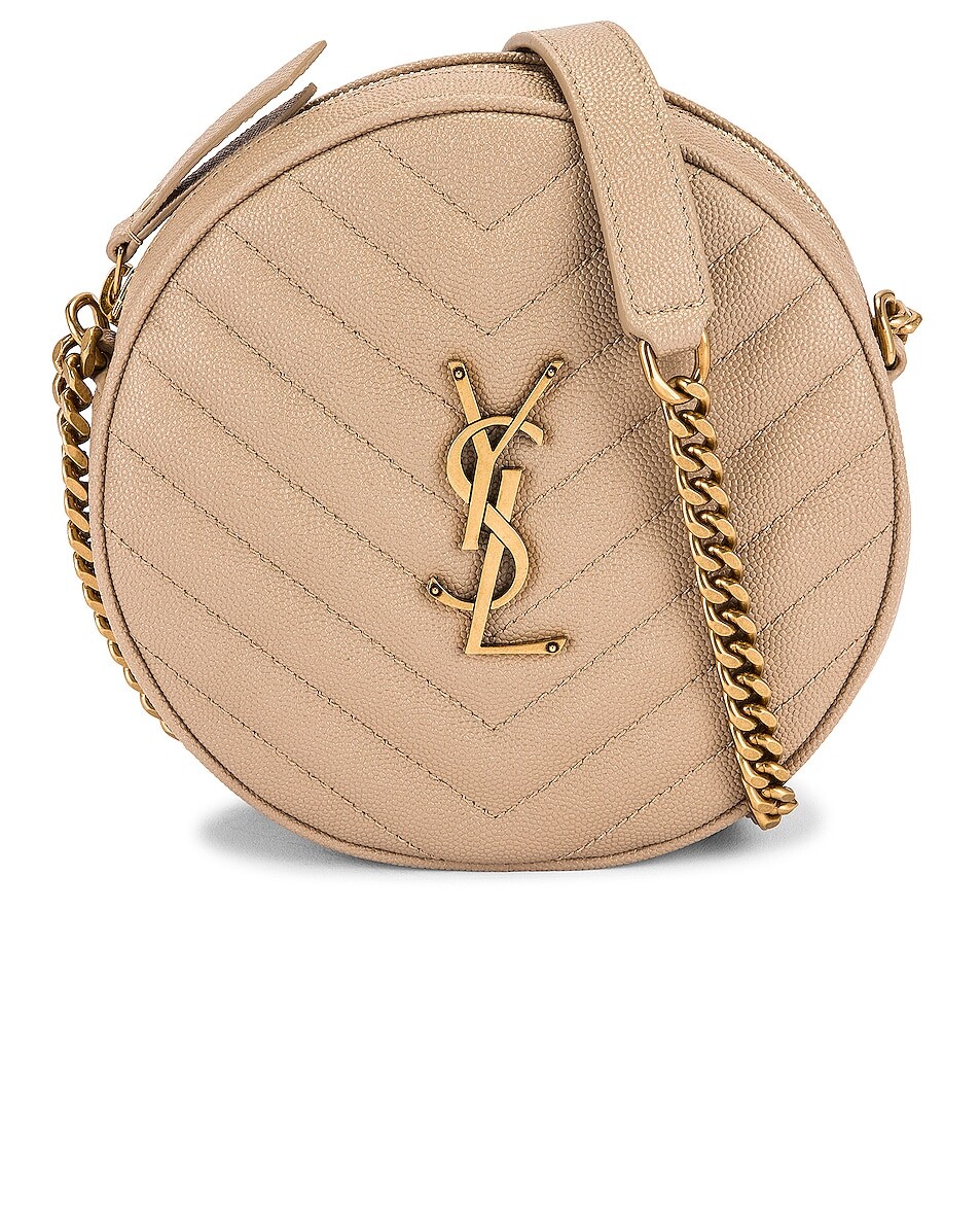 

Сумка через плечо Saint Laurent Monogramme Round, цвет Dark Beige