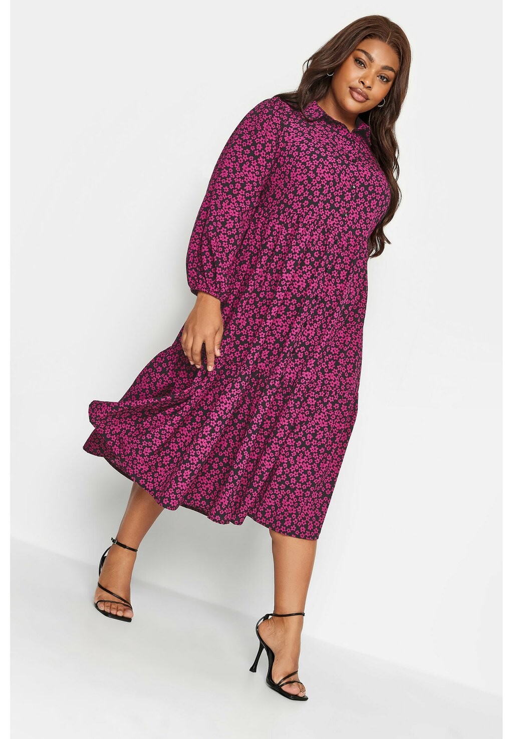 

Рубашка-платье Yours Clothing, розовый
