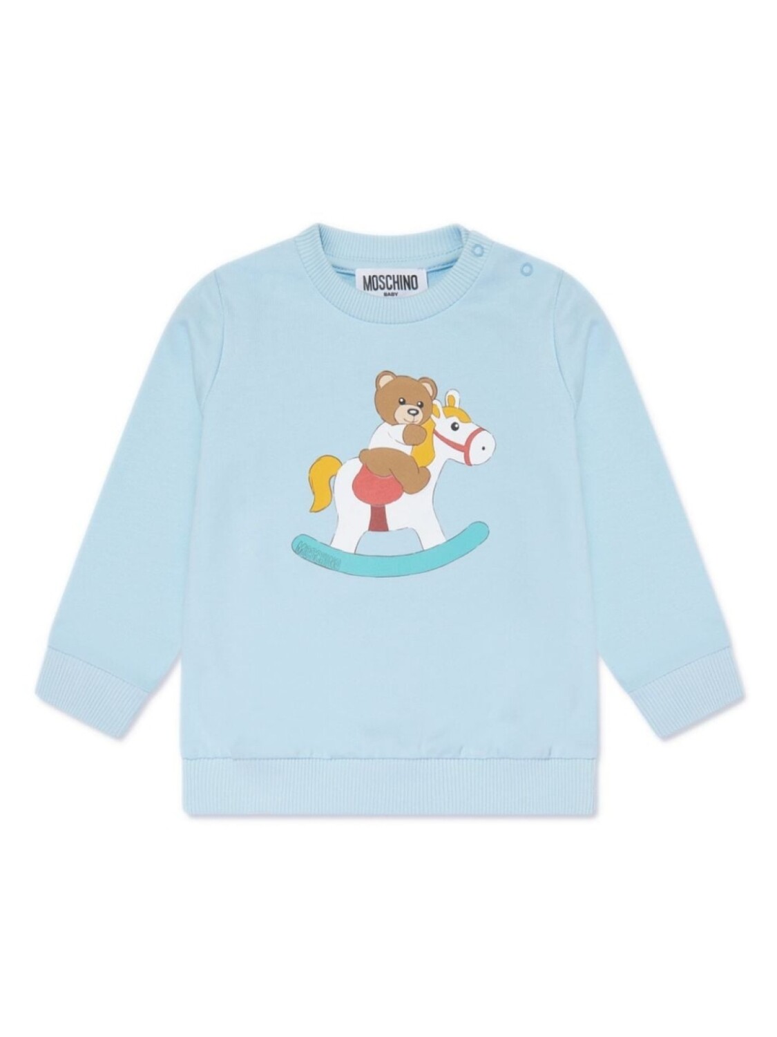 

Moschino Kids толстовка с принтом Teddy Bear, синий