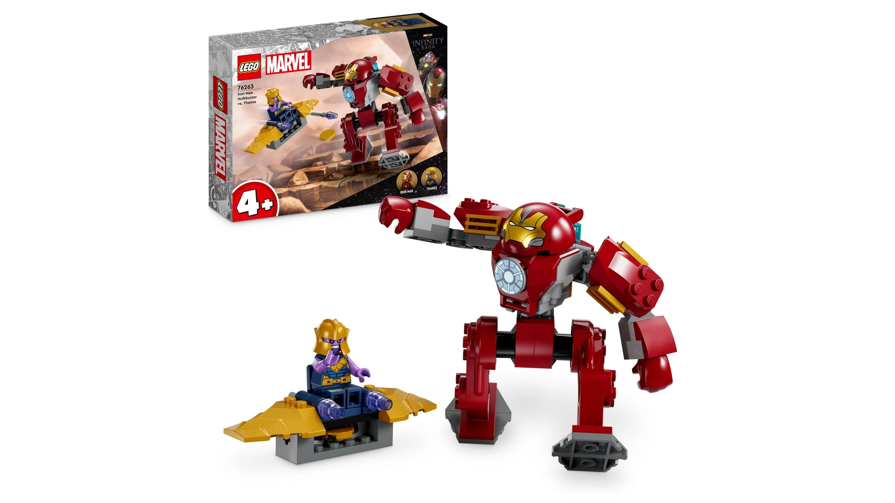 

Lego Marvel 76263 Набор Железный человек Халкбастер против Таноса с фигуркой