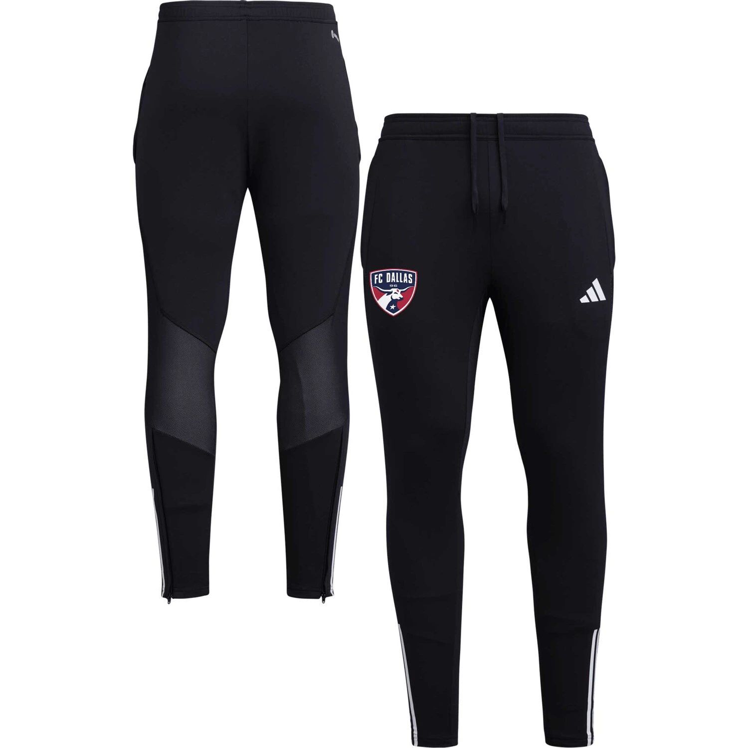 Мужские черные тренировочные брюки On-Field Team Crest AEROREADY FC Dallas 2023 adidas мужские черные тренировочные шорты new york red bulls 2023 aeroready on field adidas