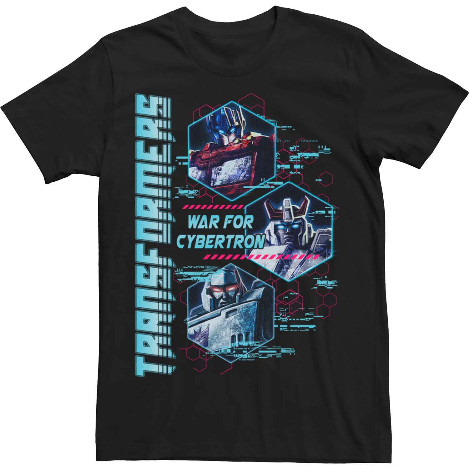 Мужская футболка Transformers: War For Cybertron с шестиугольными портретами Licensed Character