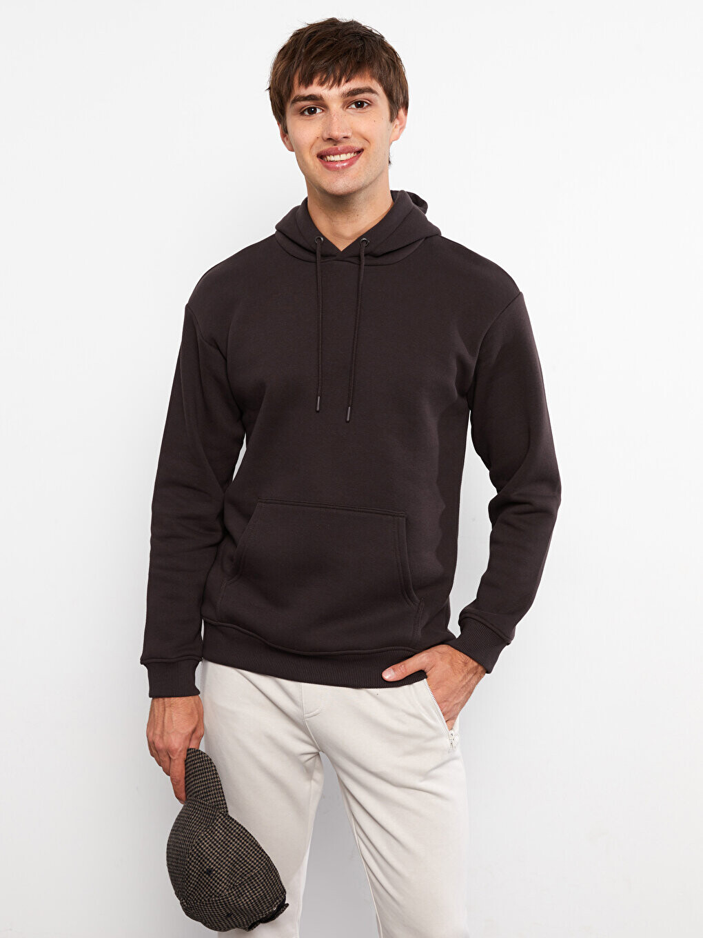 

Мужская толстовка с длинным рукавом LCW Casual, темно коричневый