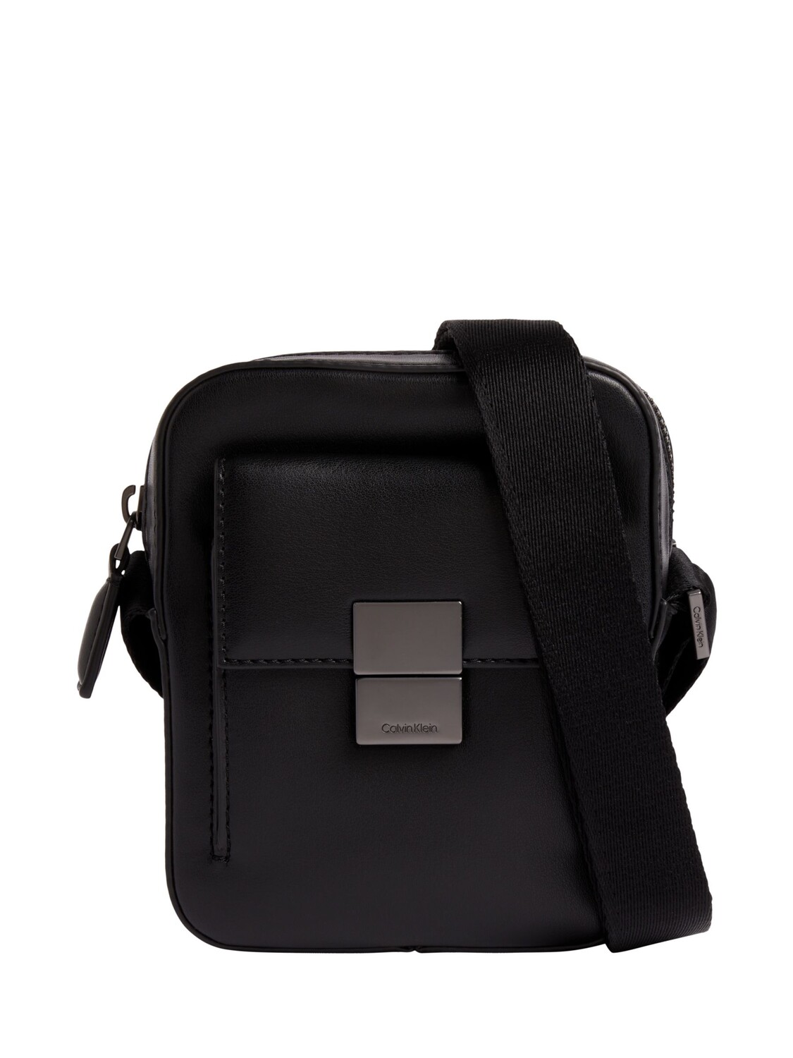 

Сумка Calvin Klein Iconic Hardware Cube Reporter, черная