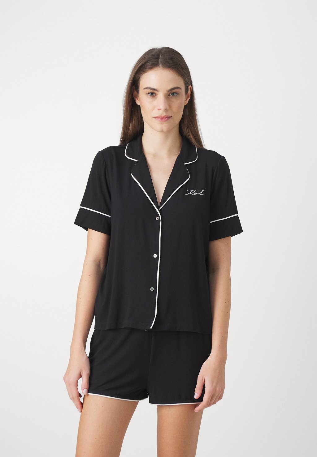 

Пижамный комплект KARL LAGERFELD LOGO SET, черный