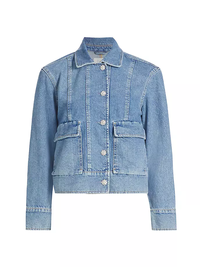 Джинсовая куртка Bianca с кристаллами Rails, синий джинсовая куртка bianca размер 36 синий