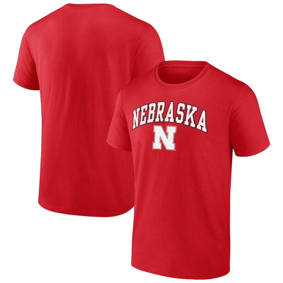 

Футболка с коротким рукавом Fanatics Branded Nebraska Huskers, алый