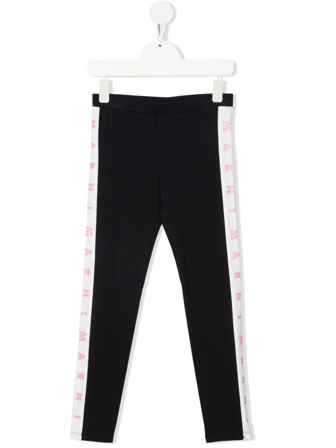 

Marni Kids легинсы с логотипами на лампасах, синий