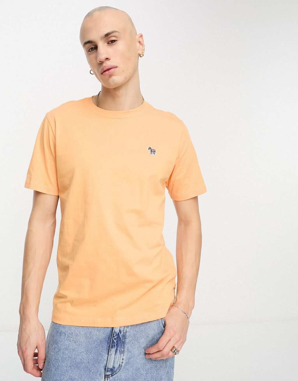

Светло-оранжевая футболка с логотипом PS Paul Smith