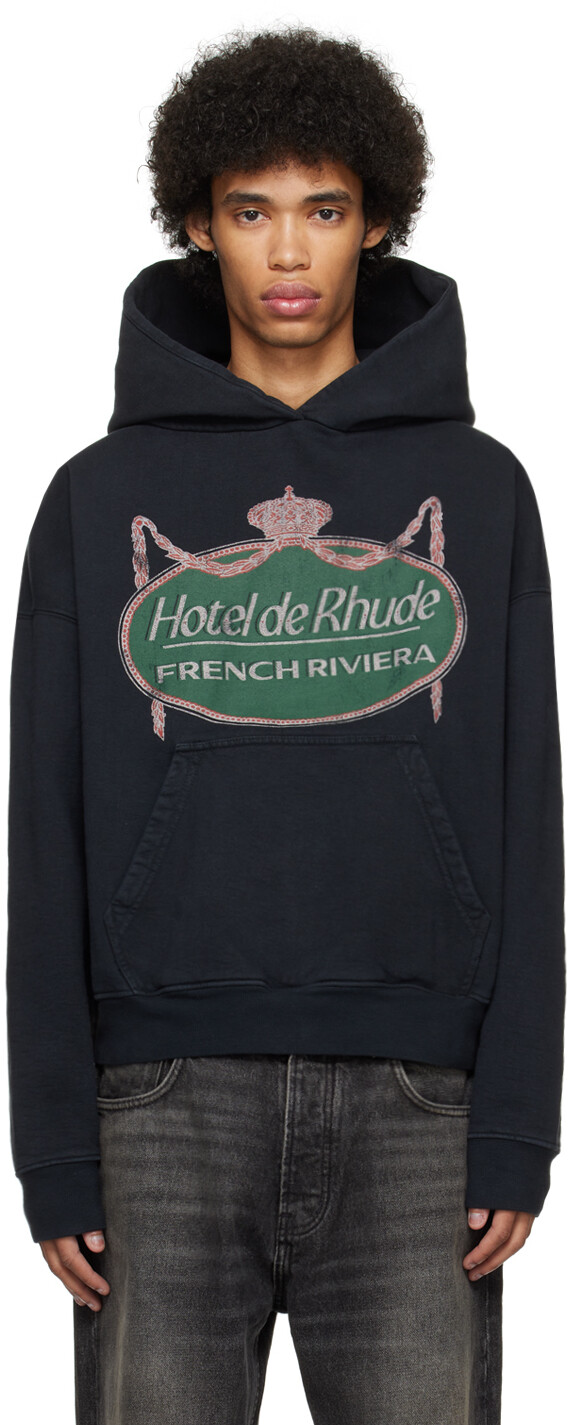 

Толстовка «Черная Ривьера» Rhude, цвет Vintage black