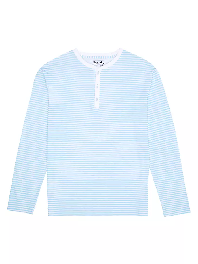 

Мужская пижамная рубашка Marina Henley Sant And Abel, цвет sky blue