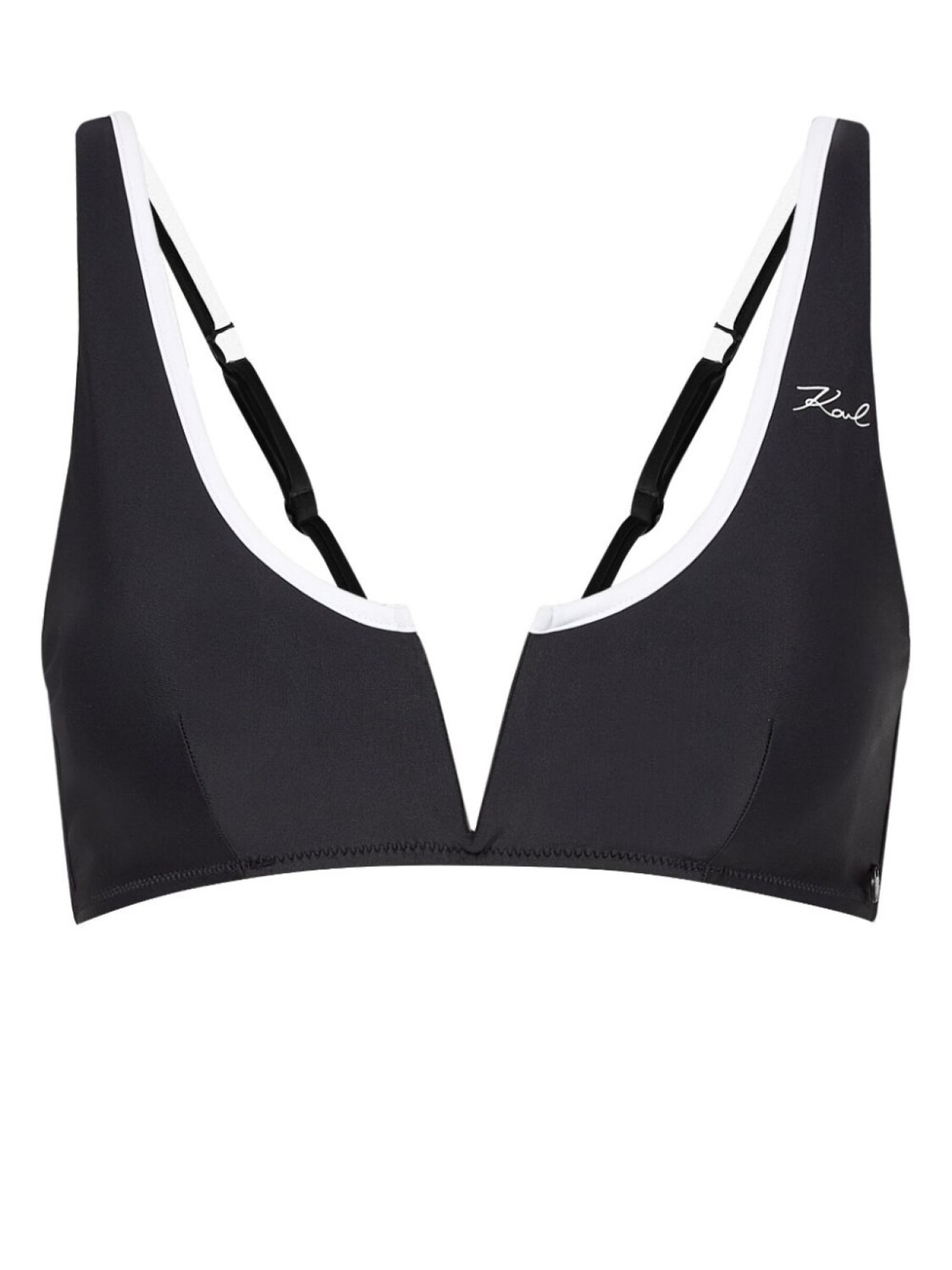 

Karl Lagerfeld топ бикини бандо Karl Dna Binding Bandeau, черный