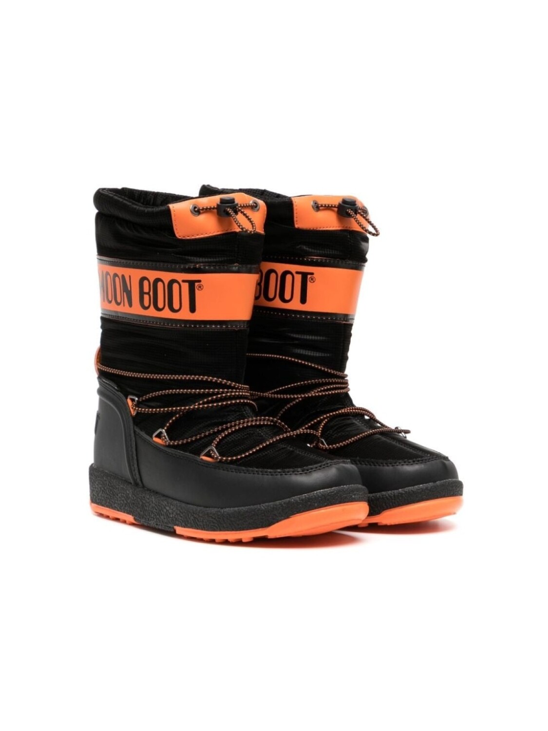 

Moon Boot Kids сапоги в двух тонах, черный