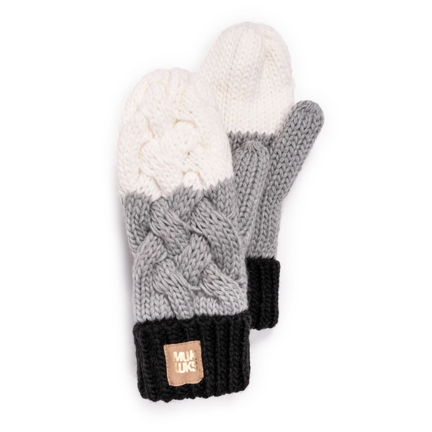 

Женские вязаные варежки с цветными блоками MUK LUKS MUK LUKS