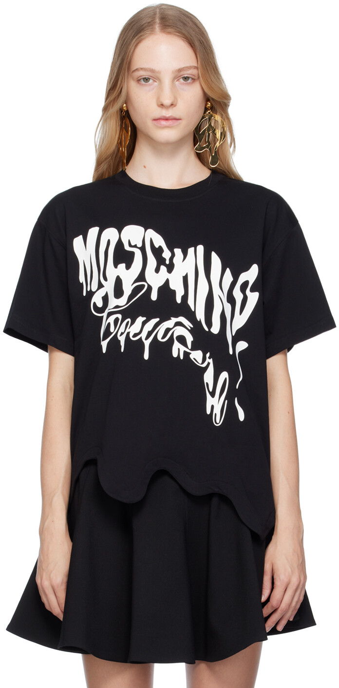 

Черная футболка Moschino Morphed, Черный