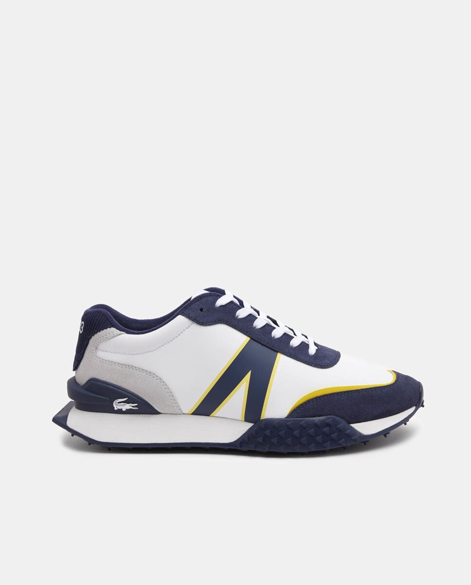 

Мужские кроссовки L-Spin Deluxe из кожи и вельвета Lacoste, белый