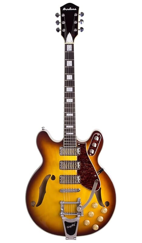 

Электрогитара Airline H78 Bound Laminated Maple Body Vintage F-Holes Bolt-on Maple Neck 6-String Electric Guitar