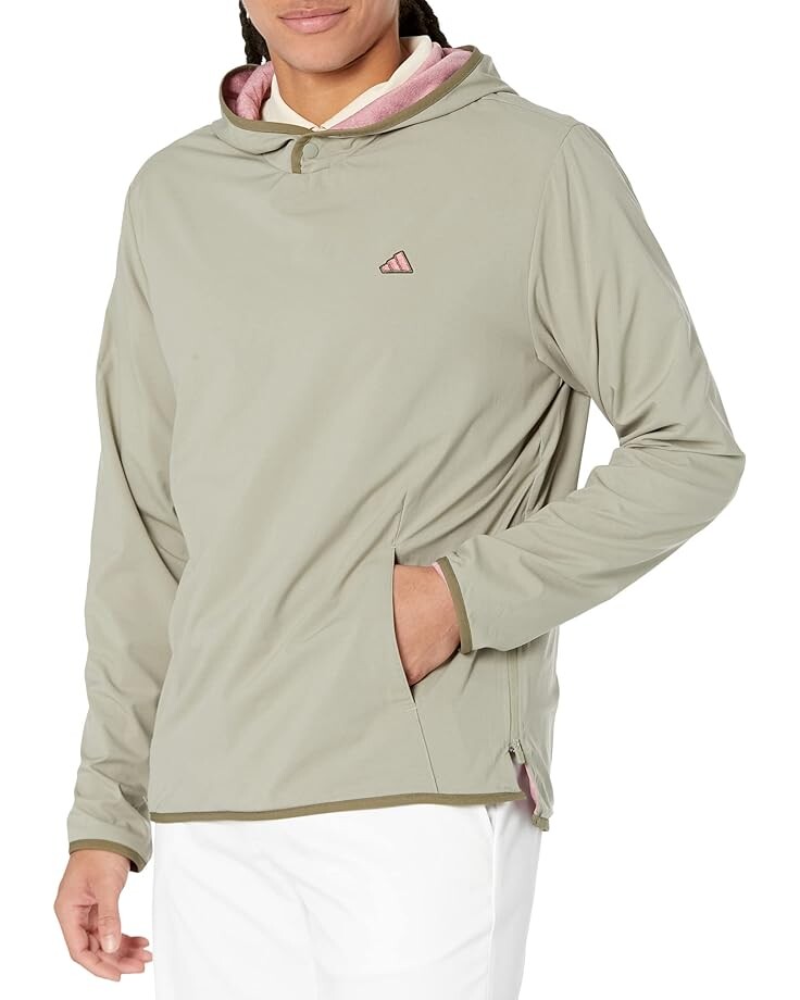 

Худи adidas Golf Go-To Lightweight Wind, цвет Silver Pebble