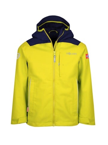 

Дождевик Trollkids Bergen, цвет Trübes Gelb/Marineblau