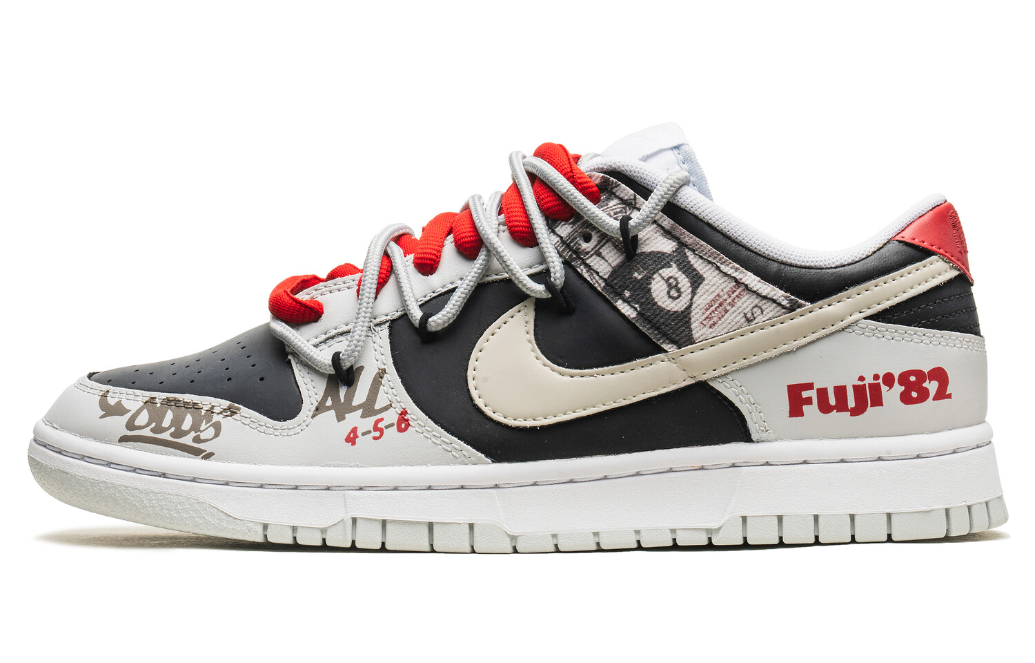 

Кроссовки Nike Dunk Skateboarding Shoes Men Low-top White/Red/Red, белый