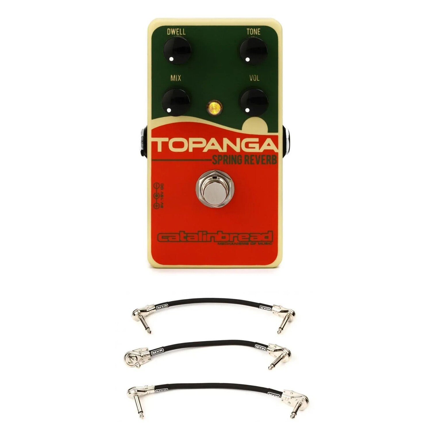

Педаль реверберации Catalinbread Topanga Spring с 3 патч-кабелями