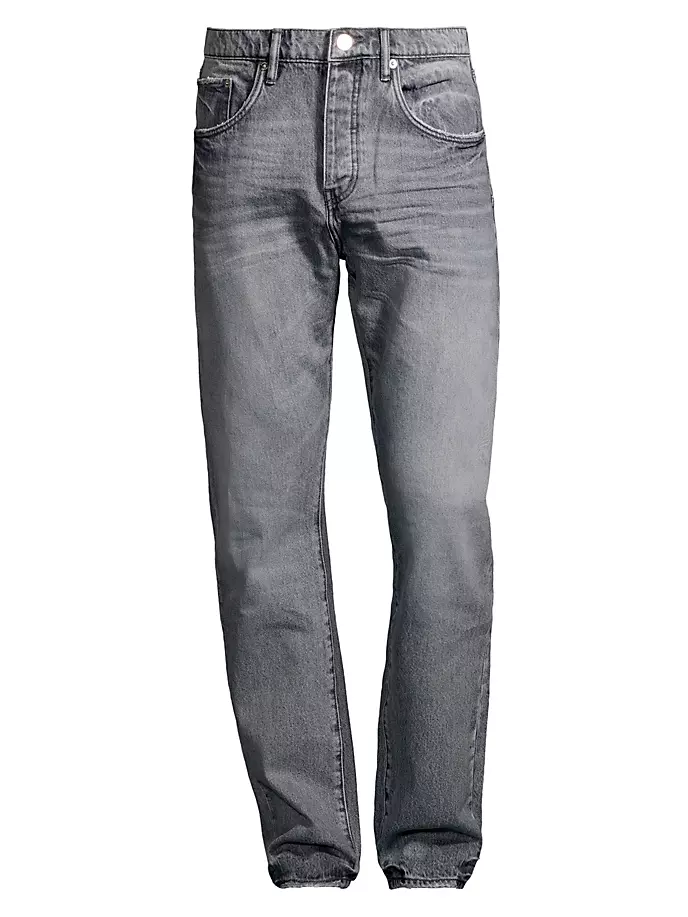 

Прямые джинсы узкого кроя P005 Purple Brand, серый