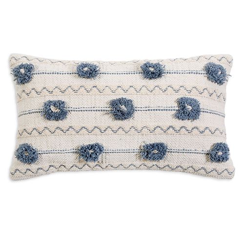 Декоративная подушка Иззи POM POM AT HOME, цвет Blue квадратная подушка афина pom pom at home цвет blue