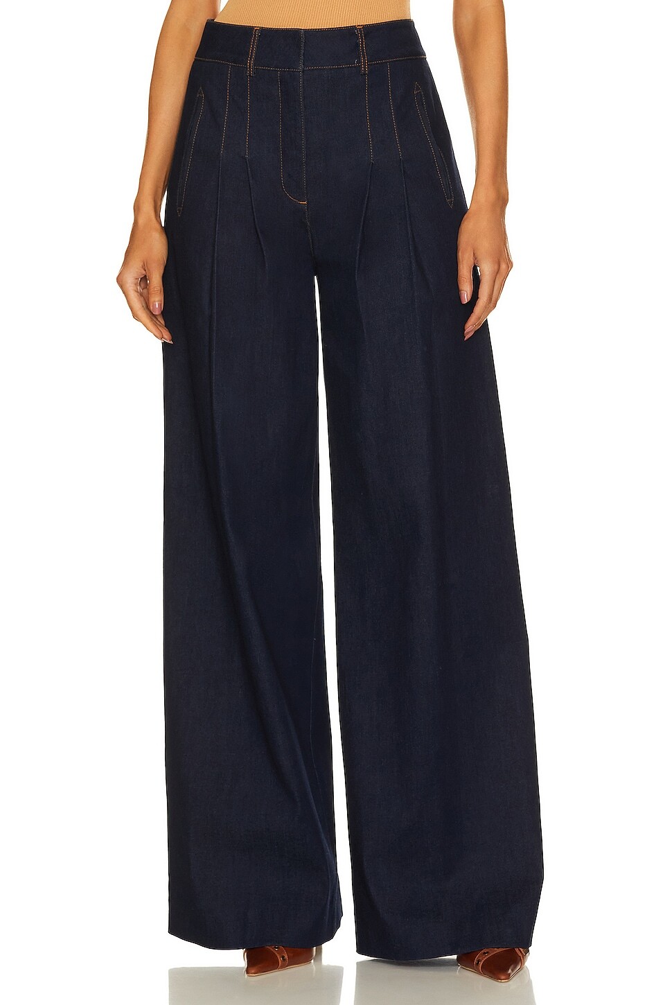 

Брюки Veronica Beard Rennert Trouser, цвет Dark Oxford