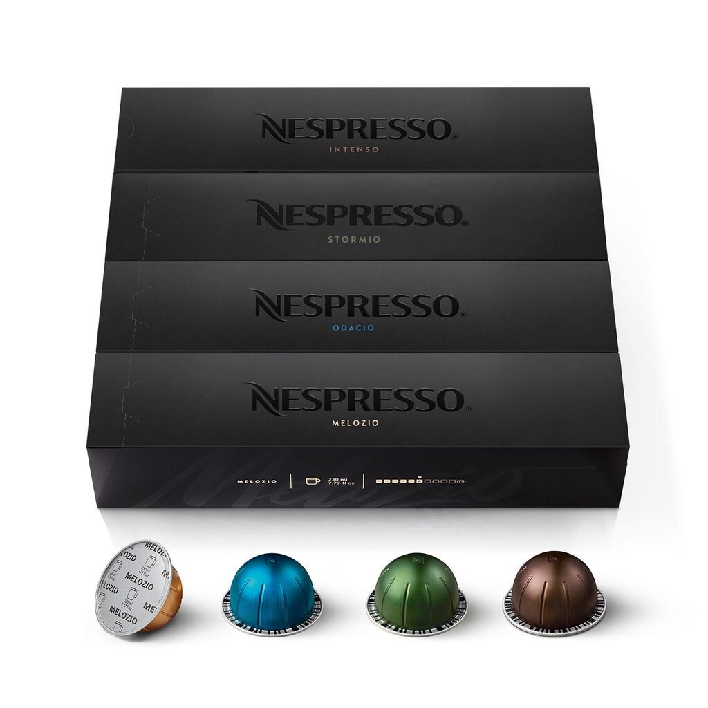 

NESPRESSO VERTUO, выбор фирменных сортов кофе (230 мл), обжарка от средней до темной, 50 кофейных капсул