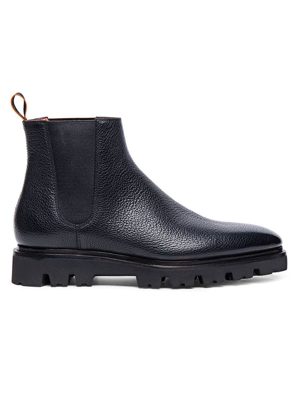

Ботинки Everard из зернистой кожи Santoni, черный