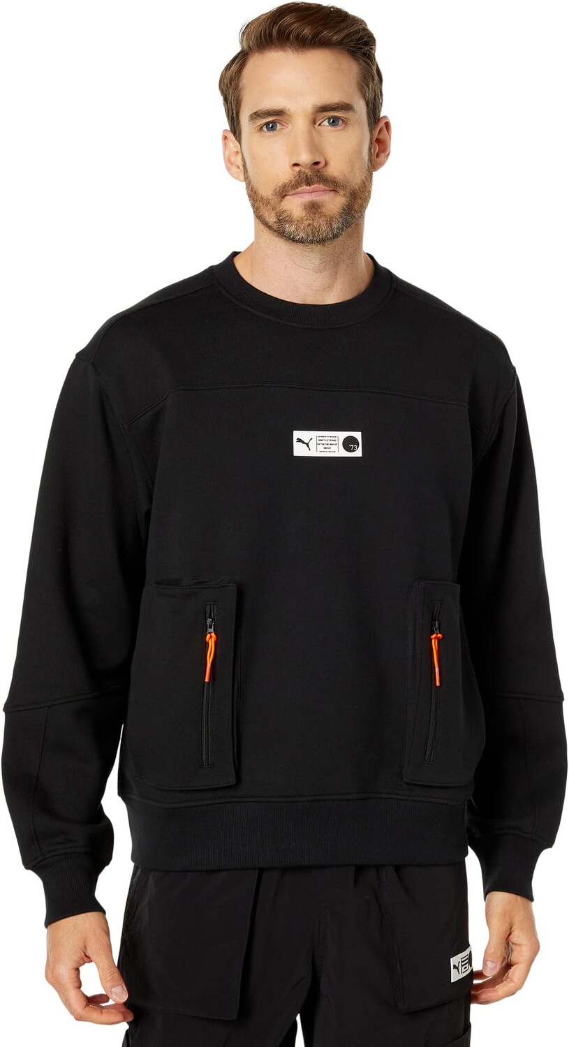

Толстовка PUMA Parquet Crew, цвет Puma Black
