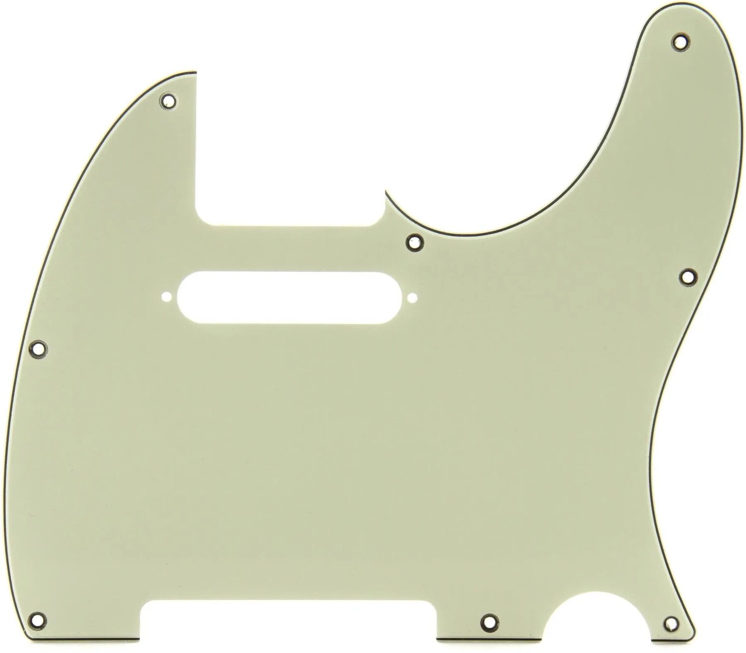 

Накладка Modern Telecaster с 8 отверстиями Fender — 3-слойная, мятного цвета