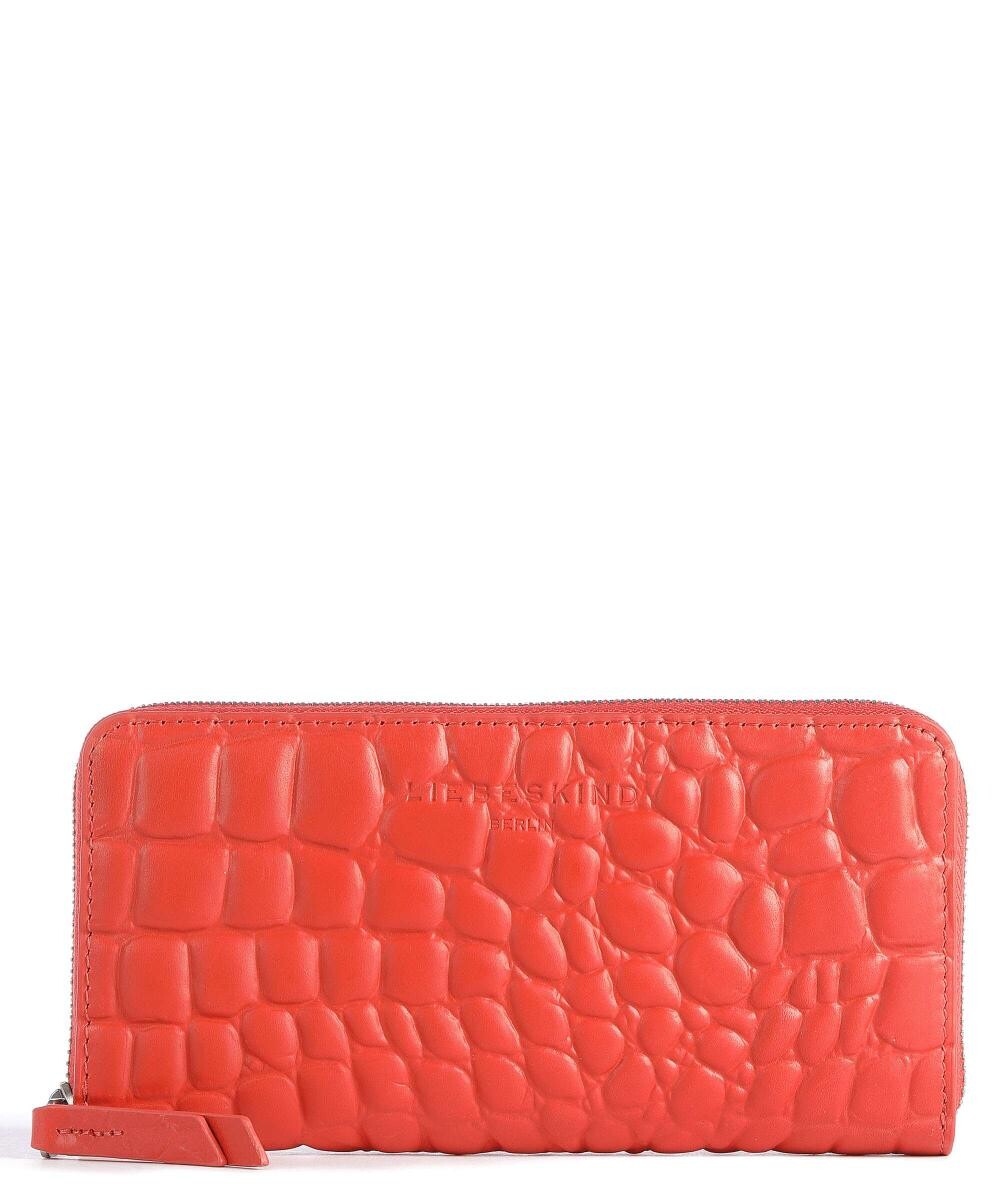 

Кошелек Croco RFID из кожи с тиснением Liebeskind, красный