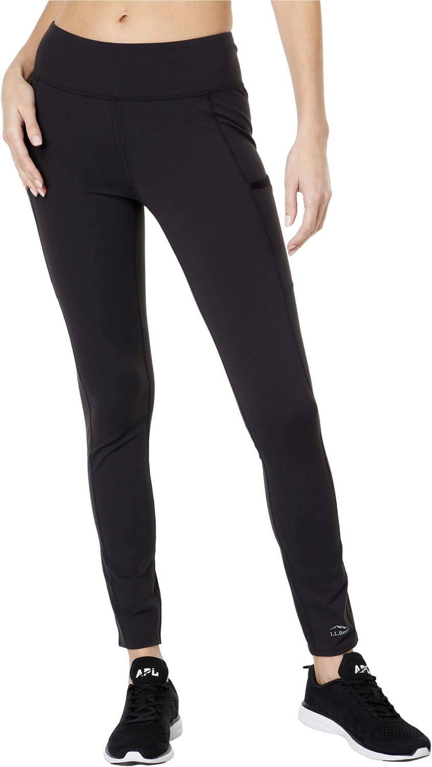 Брюки Boundless Performance Pocket Tights L.L.Bean, цвет Classic Black