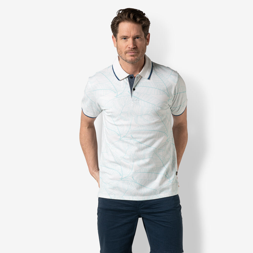 

Поло Twinlife Polo Shirt leaves, белый