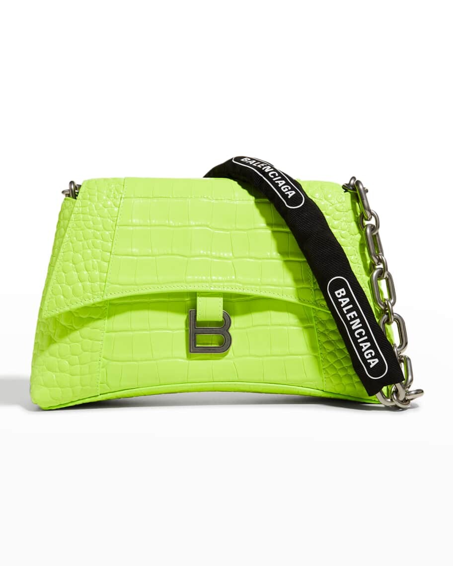 

Сумка на плечо с цепочкой и тиснением под крокодила Downtown Balenciaga