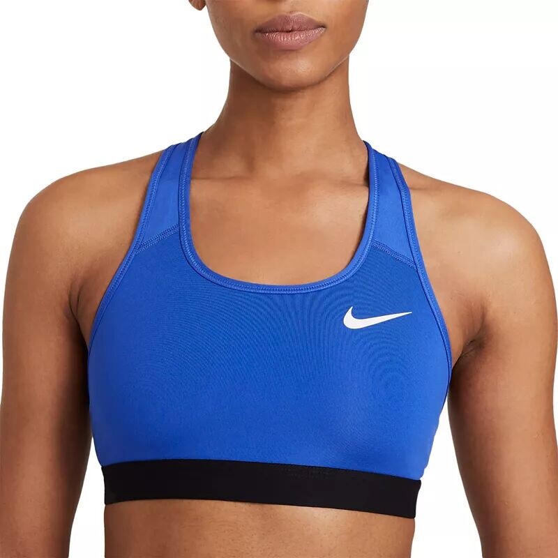 

Женский спортивный бюстгальтер без подкладок со средней поддержкой Nike Pro Swoosh