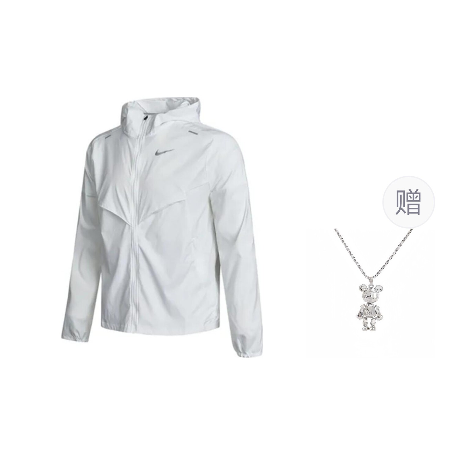 

Куртка унисекс белого цвета с ожерельями Nike, цвет White (Includes Necklaces)