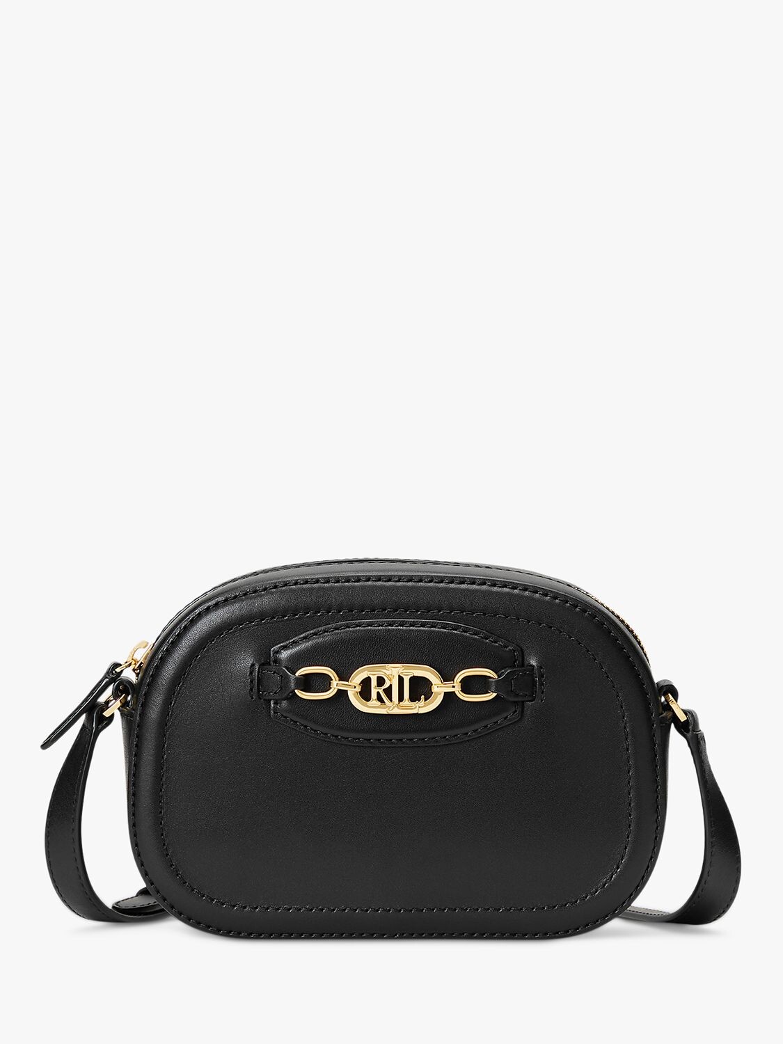 

Кожаная сумка через плечо Lauren Ralph Lauren Jordynn 20, черная