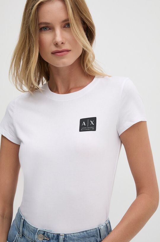 

Хлопковая футболка Armani Exchange, белый