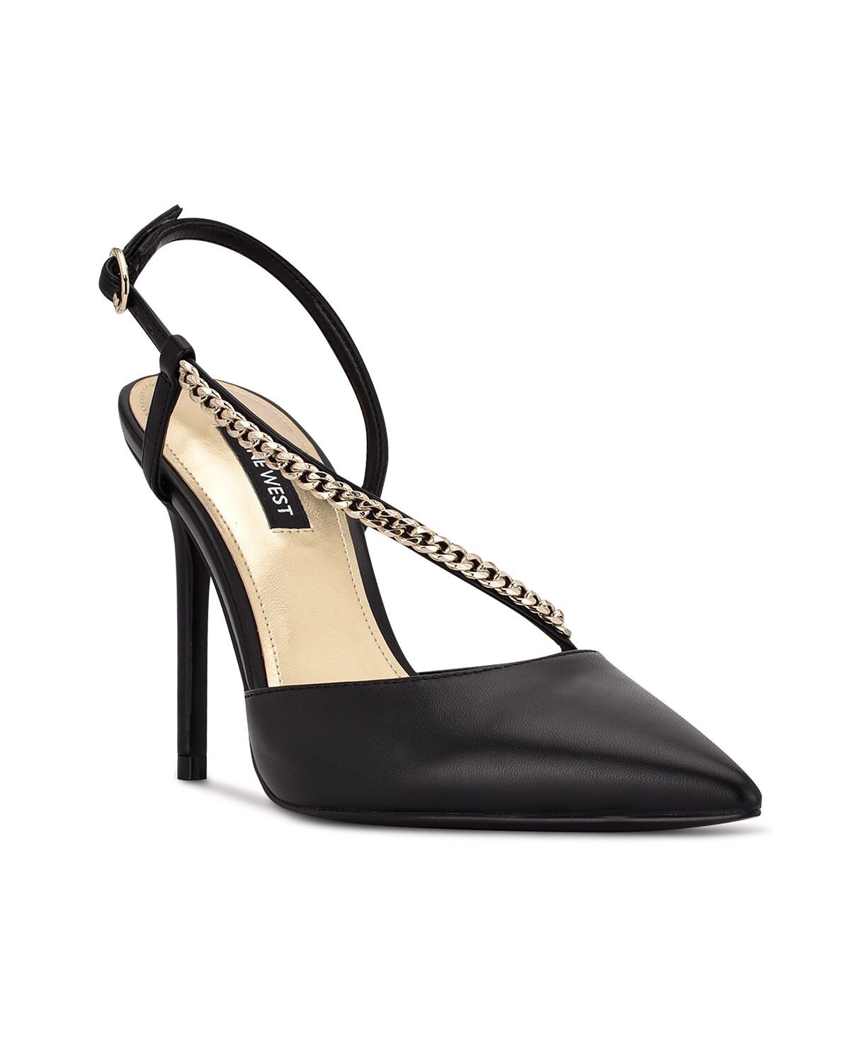 

Лучшие женские туфли-лодочки с открытой пяткой Nine West, черный