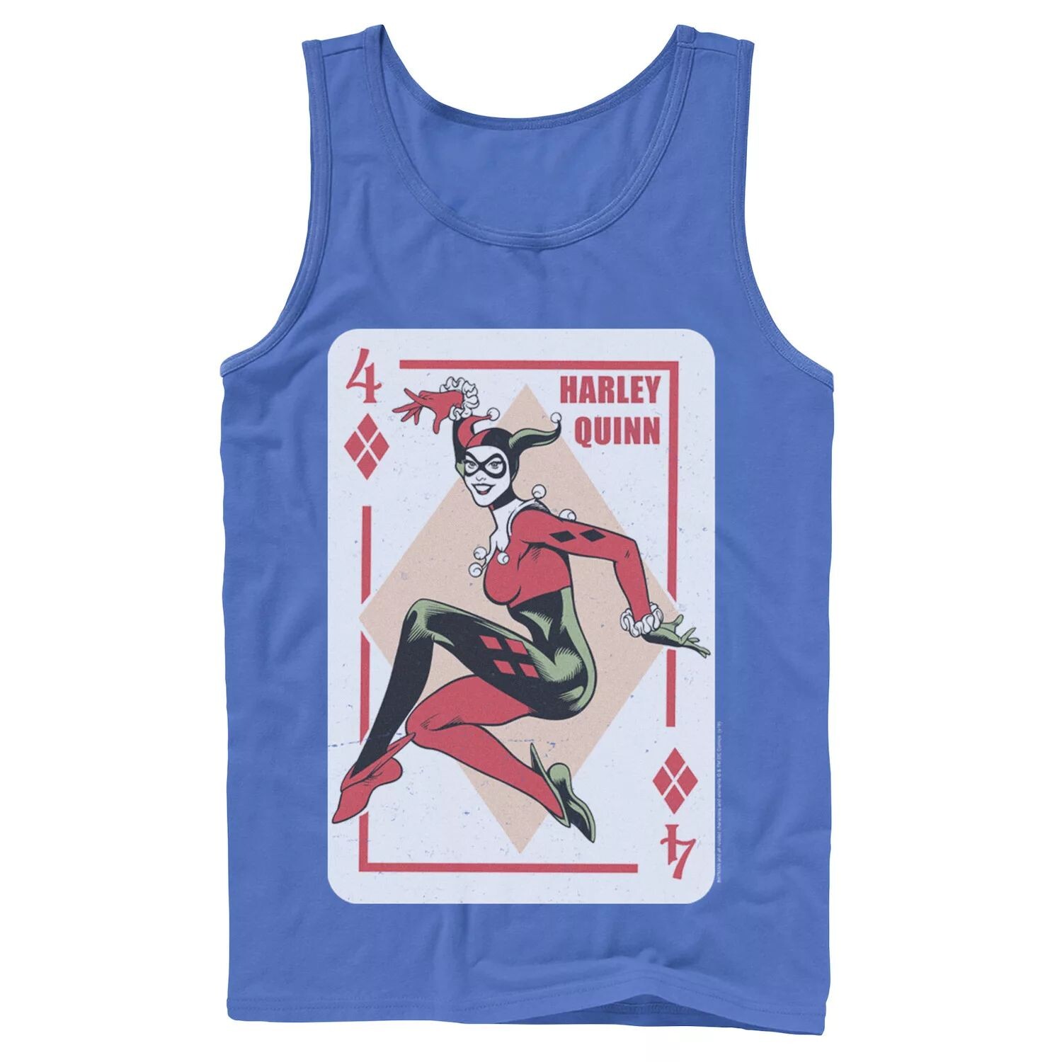 

Мужская майка с игральными картами DC Comics Harley Quinn, Синий