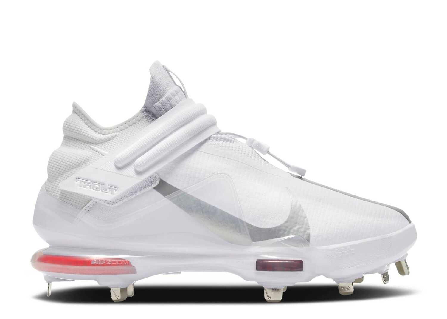 

Кроссовки Nike Force Zoom Trout 7 Pro Mid 'White Metallic Silver', белый