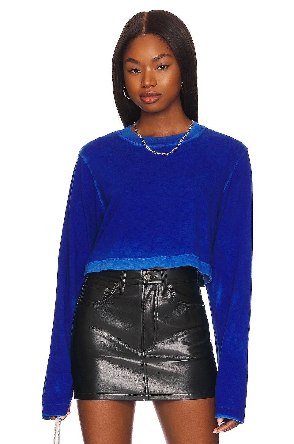 

Рубашка COTTON CITIZEN The Tokyo Crop, цвет Vintage Cobalt