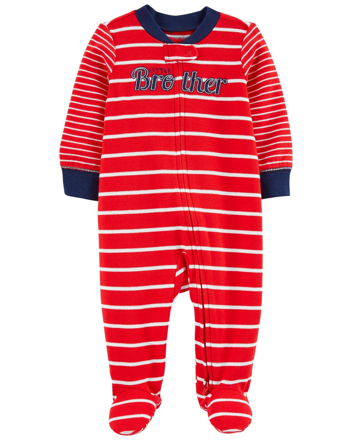 

Хлопковая двухсторонняя молния Baby Brother Sleep & Play Carter's, красный