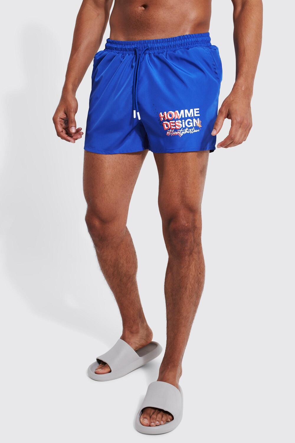 

Короткие шорты для плавания homme дизайн Boohoo, кобальтовый