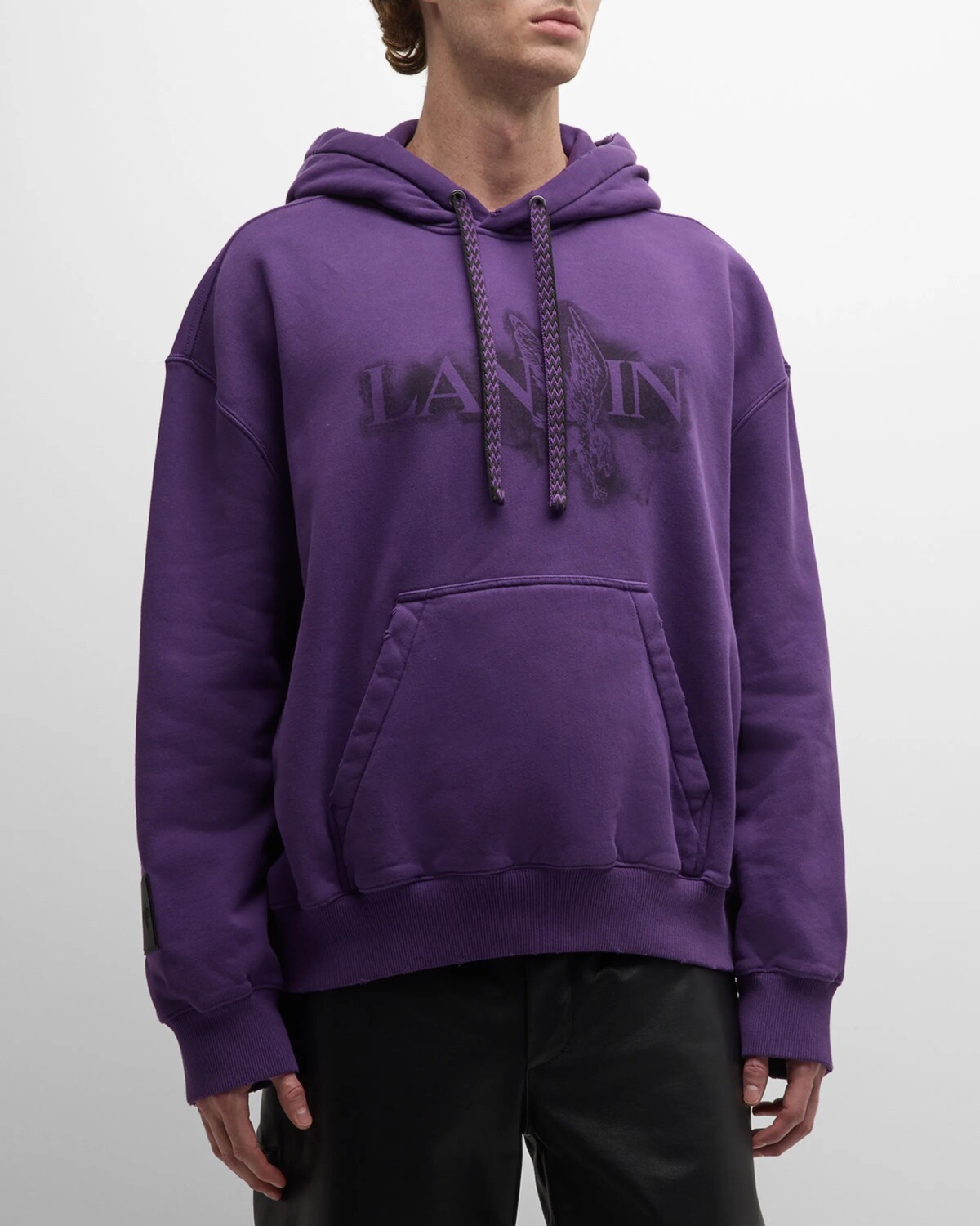 

Мужская худи с графическим логотипом Lanvin, цвет Purple