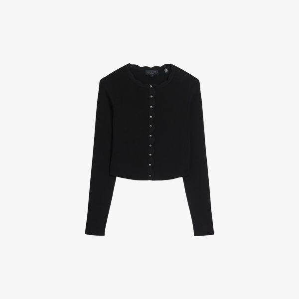 

Кардиган эластичной вязки kklara с фестонами Ted Baker, черный